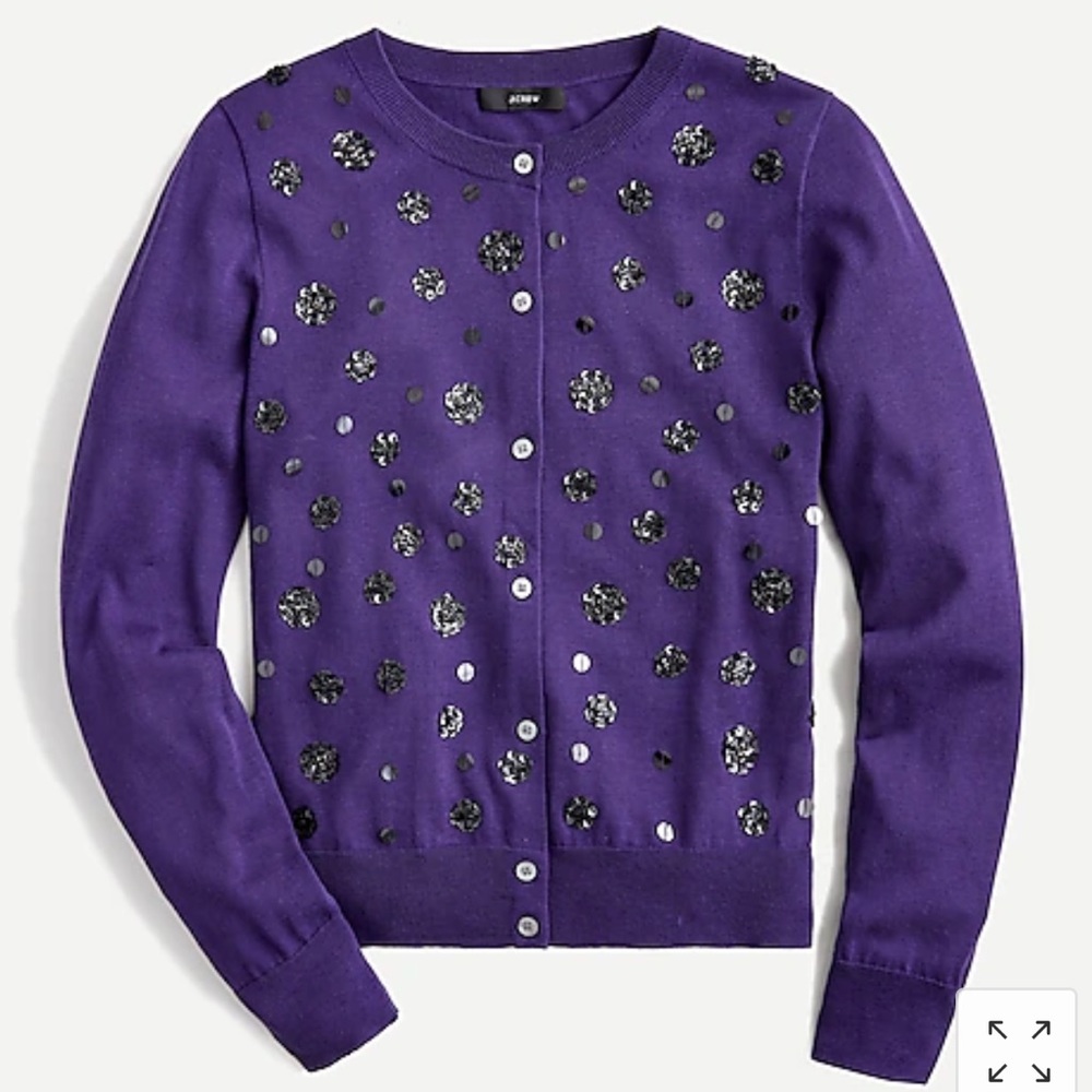 J Crew Embellished Cardigan Sweater, NWT - Picture 1 of 1